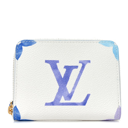 Louis Vuitton Monogram Giant By The Pool Zippy Coin Purse Blue 1 of 7