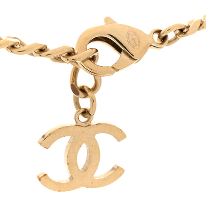 Chanel Crystal Chain CC Link Choker Gold Silver 4 of 4