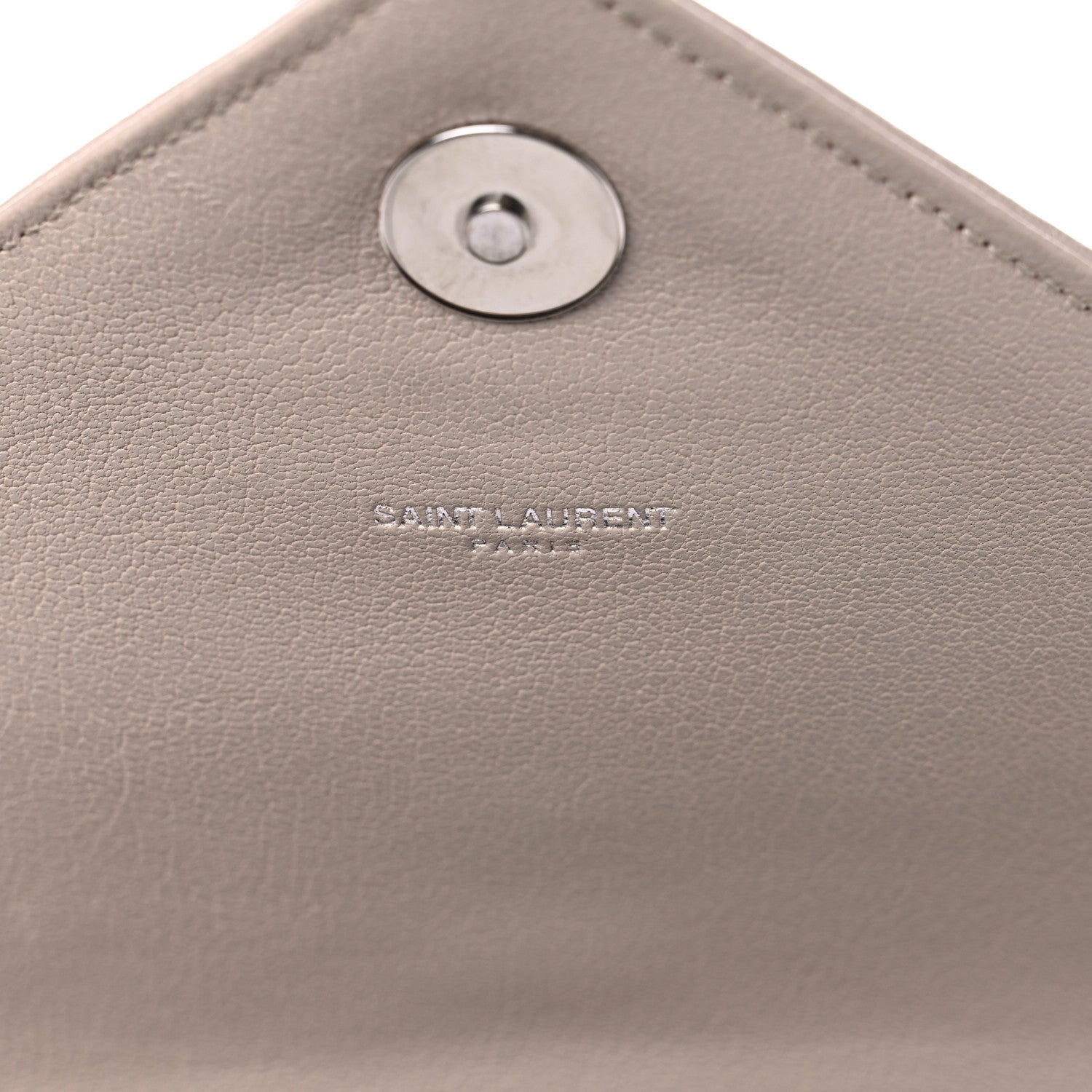 Saint Laurent Sheepskin Matelasse Chevron Monogram Medium College Bag Rose Antic 7 of 17