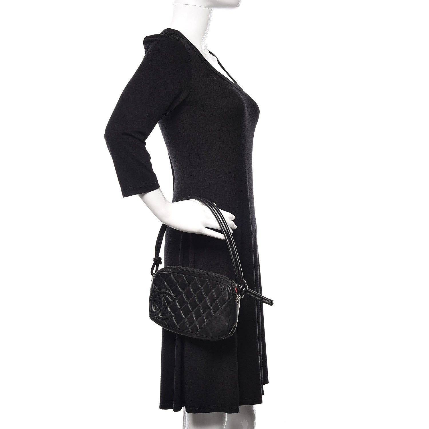 Chanel Calfskin Quilted Cambon Pochette Black 2 of 19