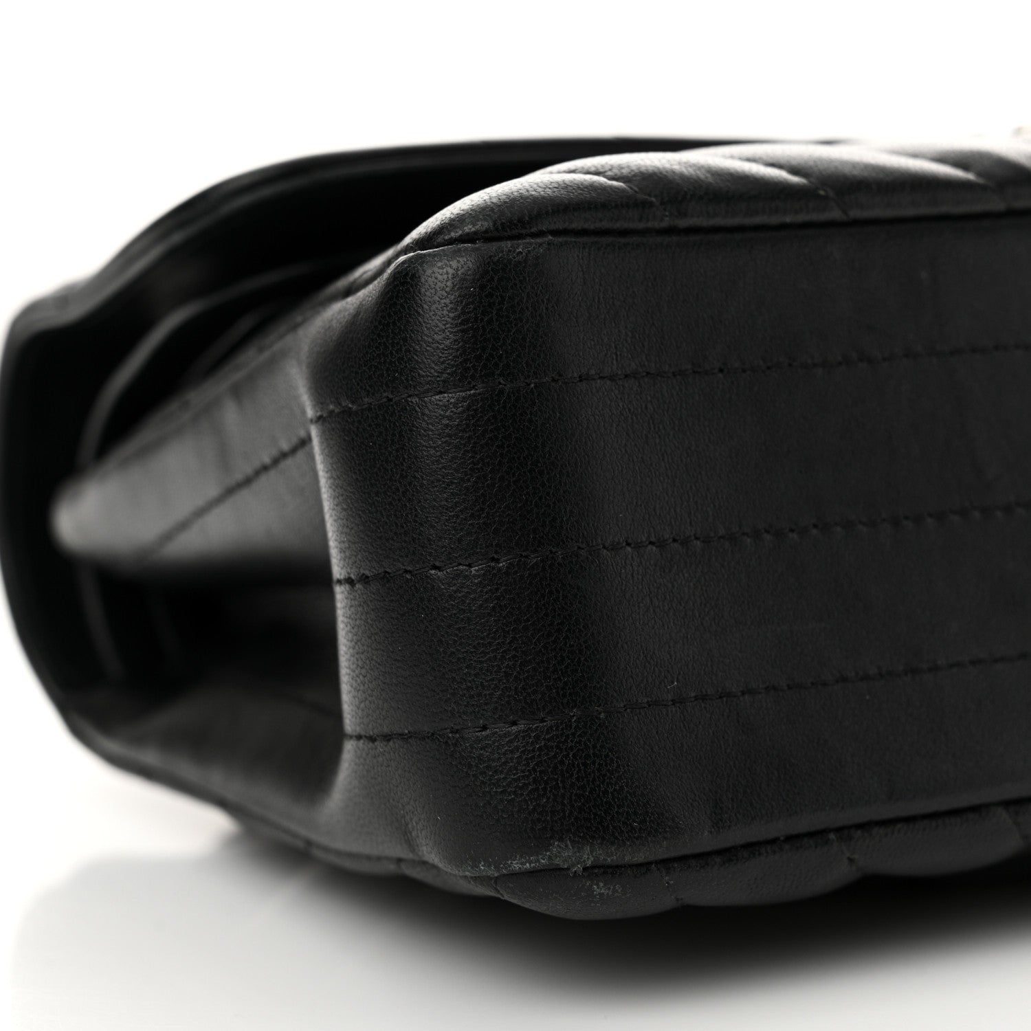 Chanel Lambskin Chevron Quilted Small Double Flap Black 9 of 13