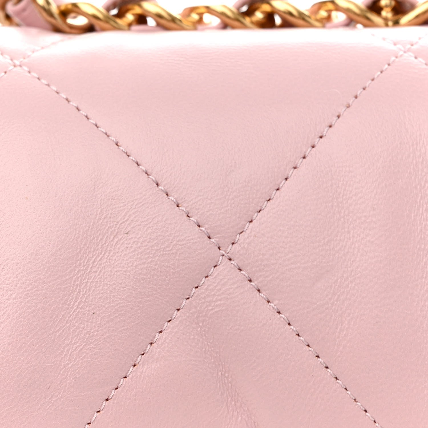 Chanel Lambskin Quilted Small Chain Top Handle Flap Rose Clair 14 of 15