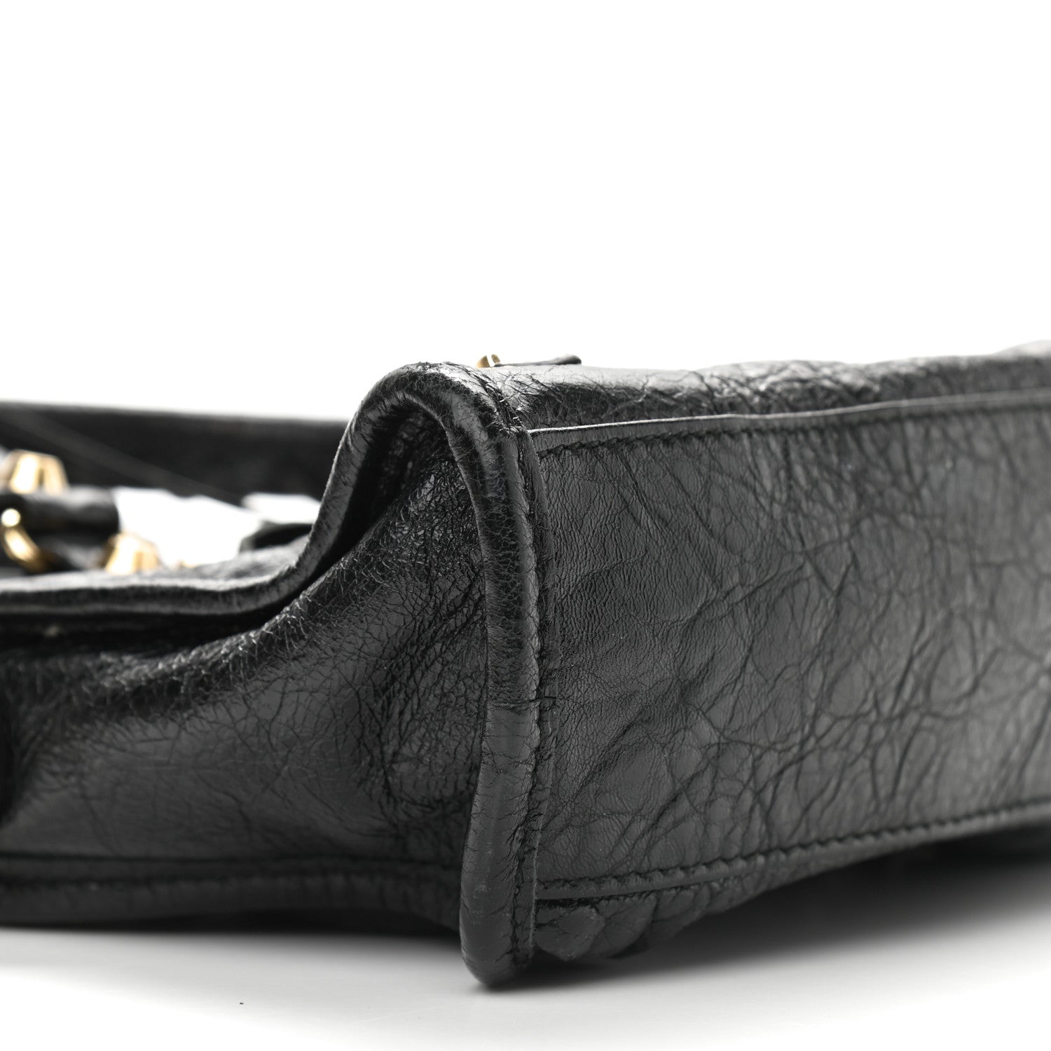 Balenciaga Agneau Classic Gold Hardware Mini City Black 7 of 9