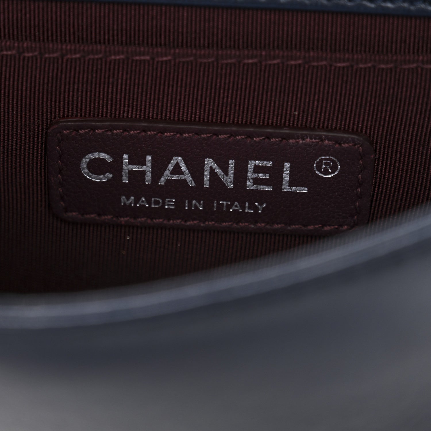 Chanel Plexiglass Lambskin Mini Boy Brick Flap Blue 6 of 11