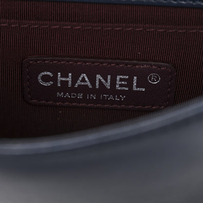 Chanel Plexiglass Lambskin Mini Boy Brick Flap Blue 6 of 11