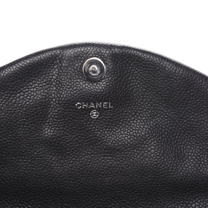 Chanel Caviar Half Moon Wallet On Chain WOC Black 6 of 13