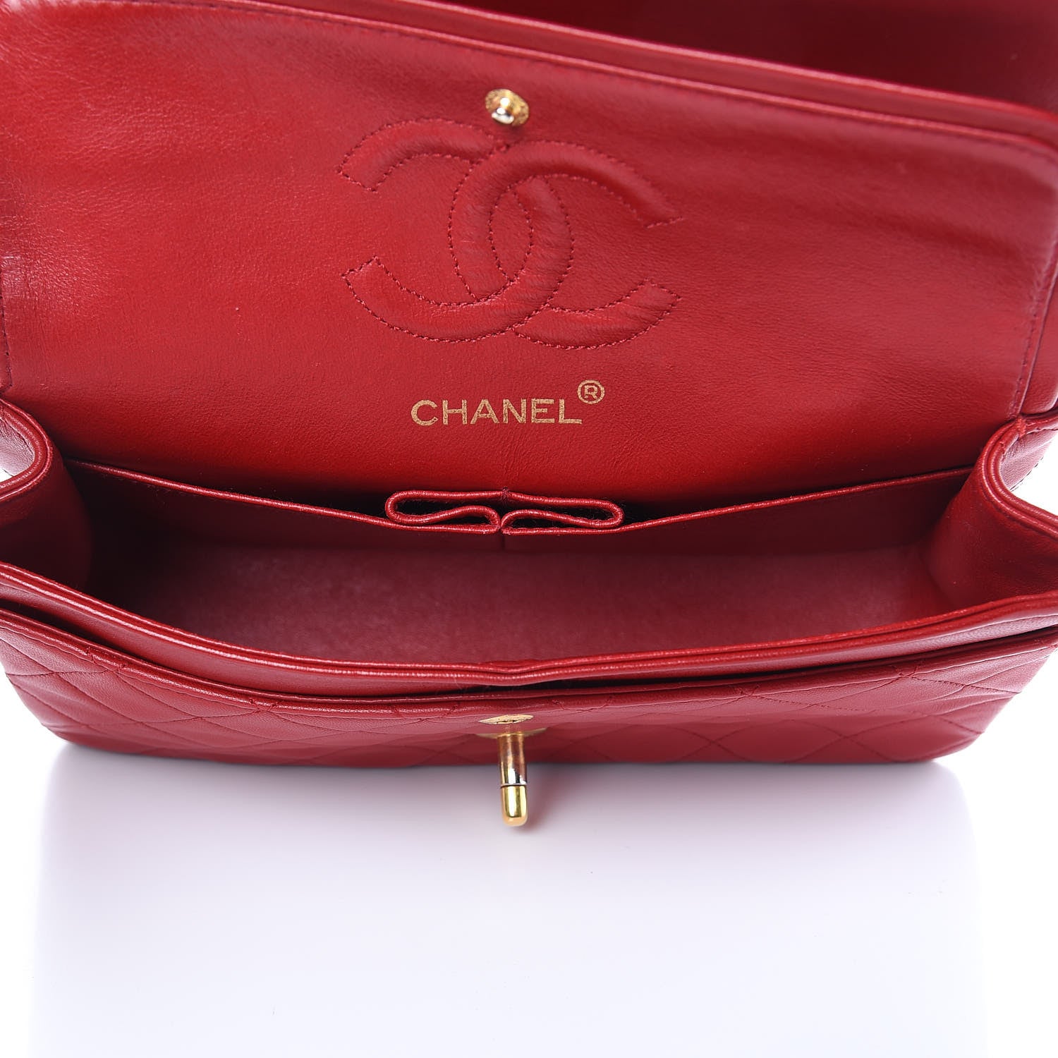 Chanel Lambskin Quilted Small Double Flap Red 5 of 16