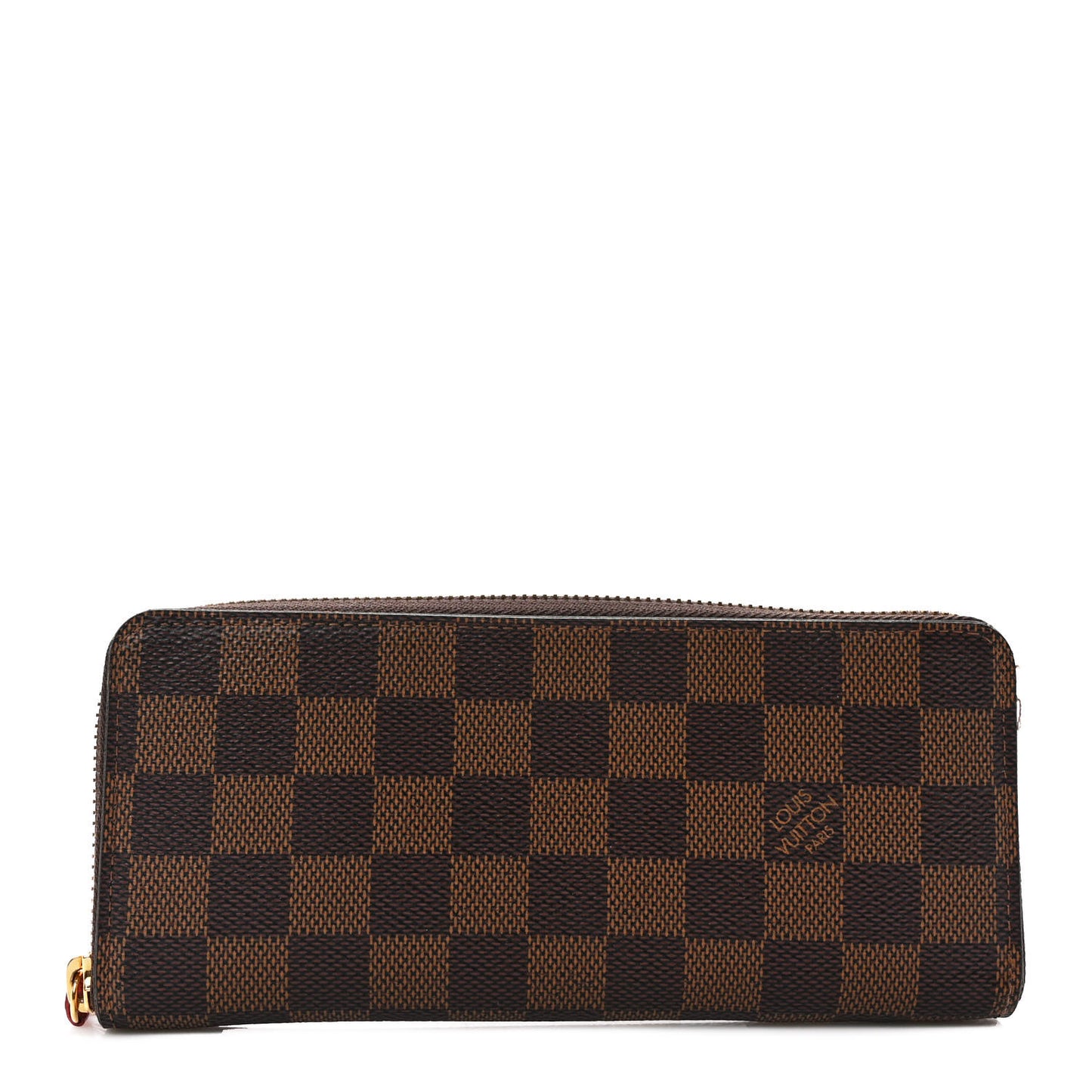 Damier Ebene Clemence Wallet Cherry