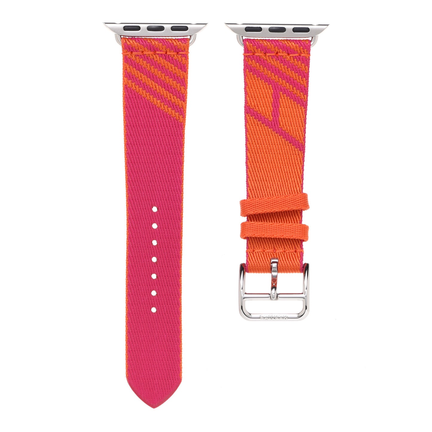 Nylon Weave Apple Watch Single Tour Band 40mm Orange Rose Mexico