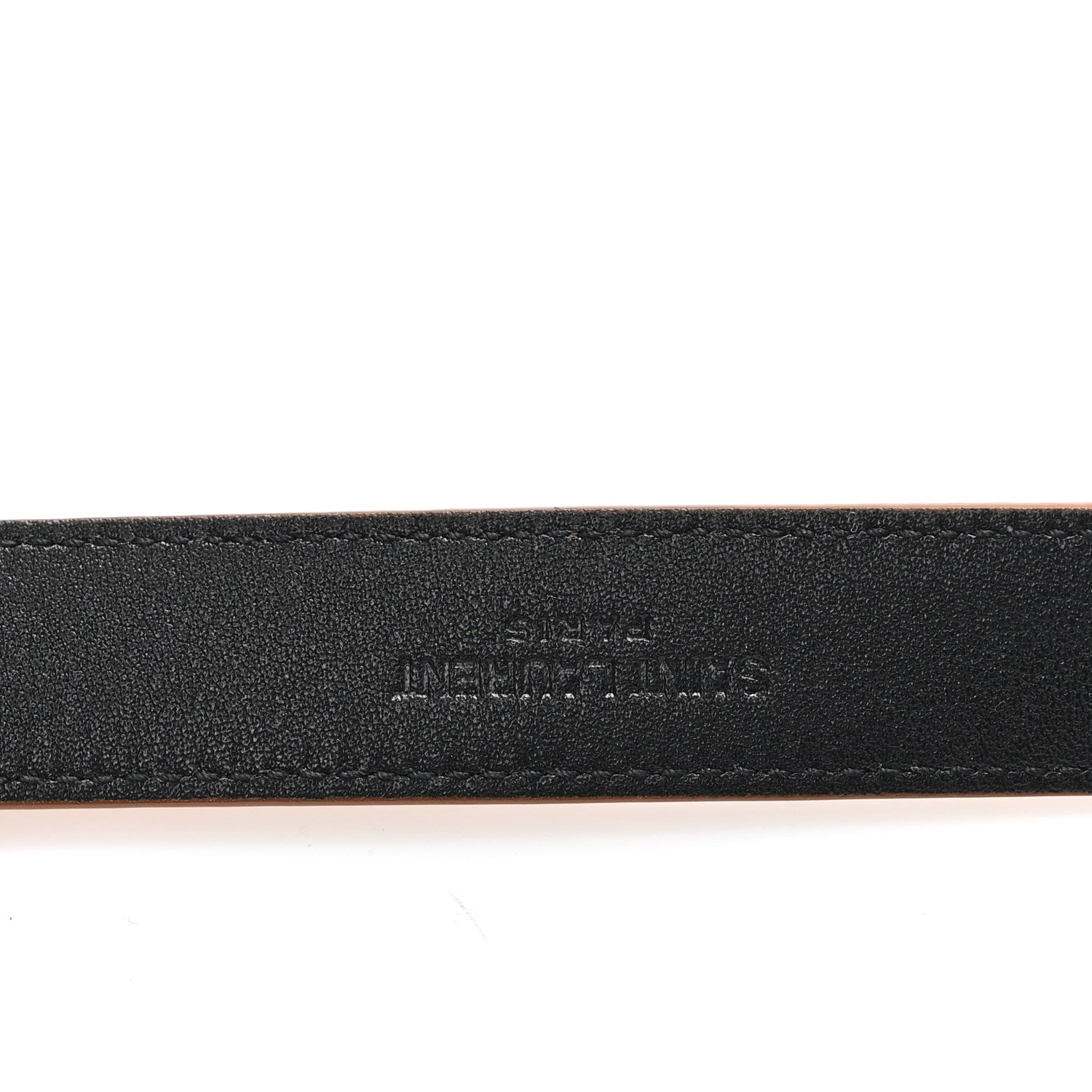 Saint Laurent Suede Monogram Square Buckle Belt 65 26 Brick 3 of 5
