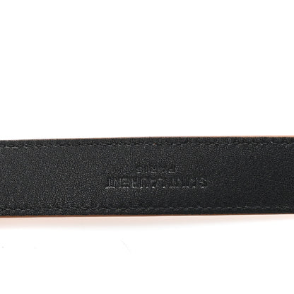 Saint Laurent Suede Monogram Square Buckle Belt 65 26 Brick 3 of 5