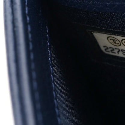 Chanel Lambskin Timeless CC Large Flap Wallet Navy 8 of 10