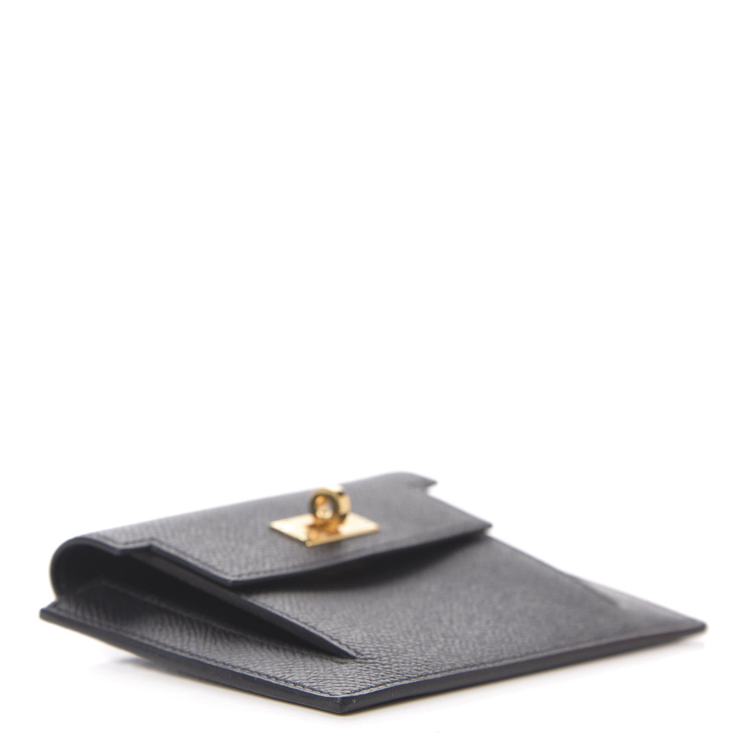 Hermes Epsom Kelly Pocket Compact Wallet Black 3 of 7
