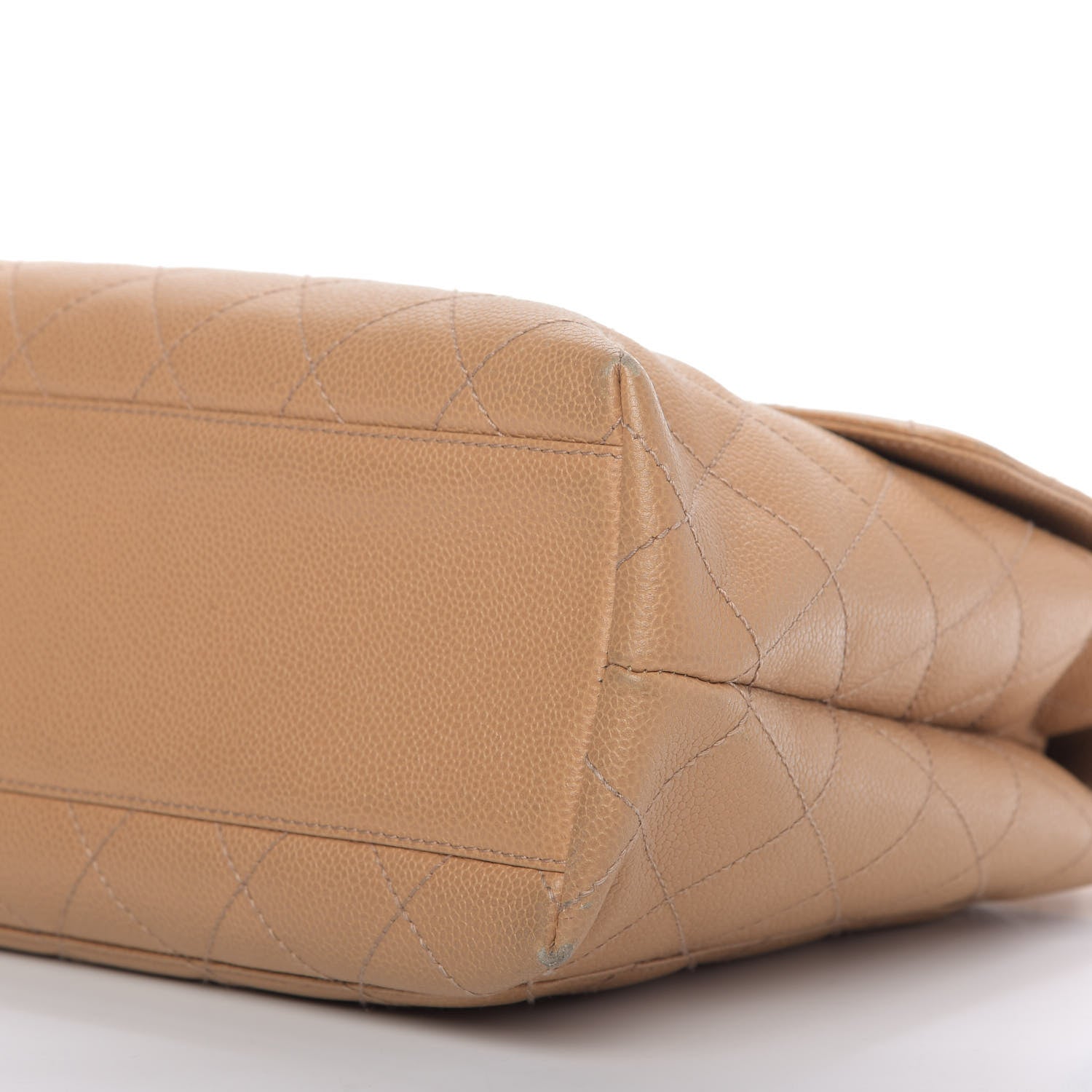 Chanel Caviar Quilted Jumbo Kelly Flap Beige 7 of 10