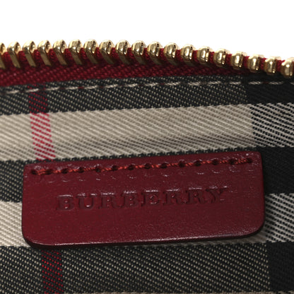 Burberry Signature Grain Calfskin Tassel Peyton Crossbody Clutch Bag Red 10 of 29