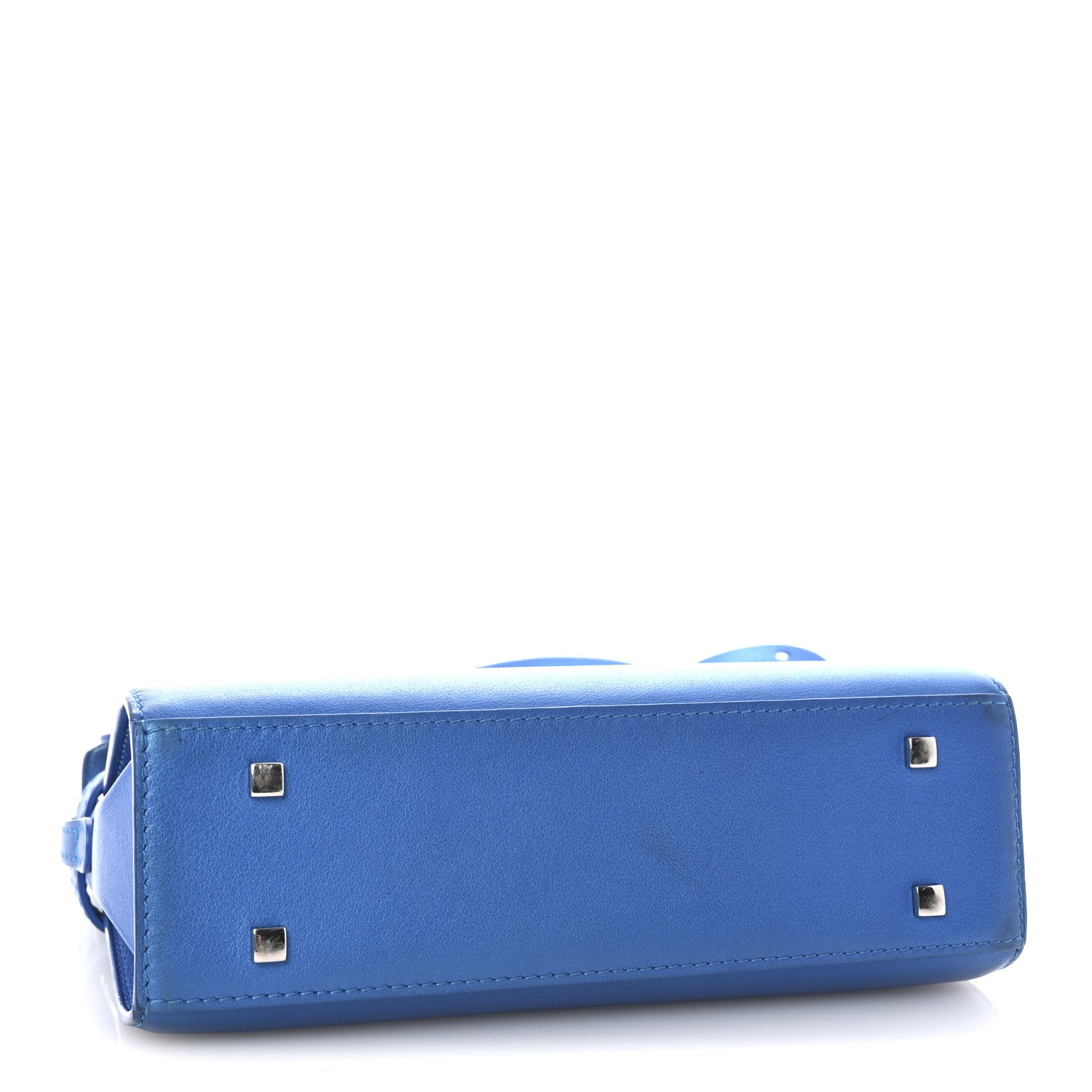 Delvaux Metallic Calfskin Mini Tempete Satchel Satin Electric 4 of 10