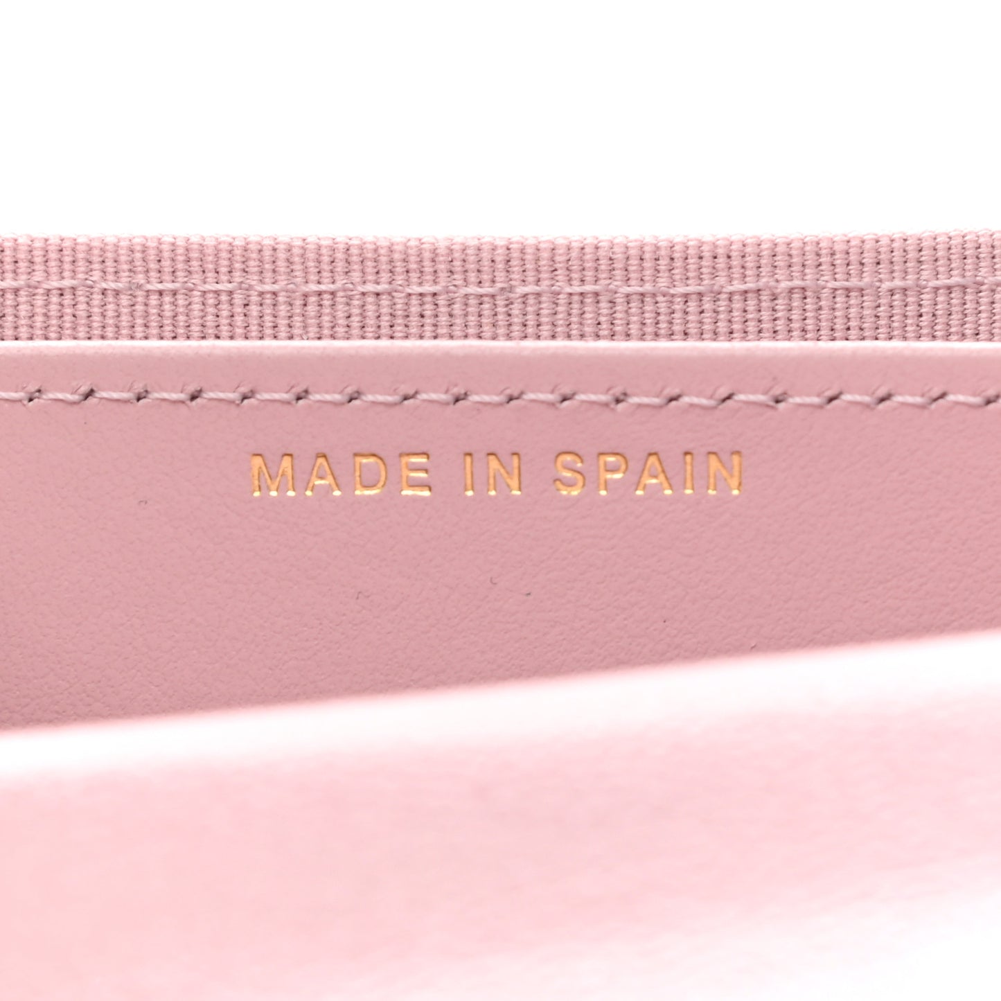 Caviar Quilted Studded CC Flap Card Holder Light Pink