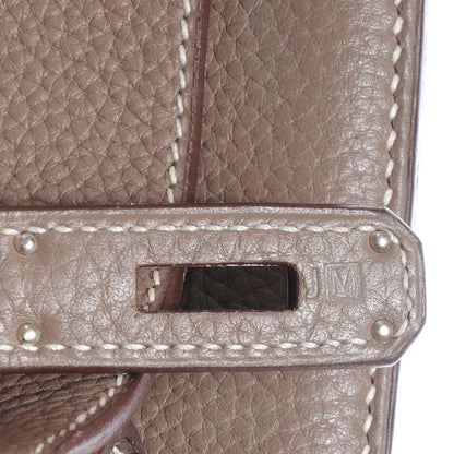 Hermes Taurillon Clemence Birkin 35 Etoupe 7 of 10