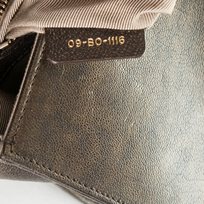 Christian Dior Metallic Goatskin Medium Diorama Flap Bag Brown 8 of 9