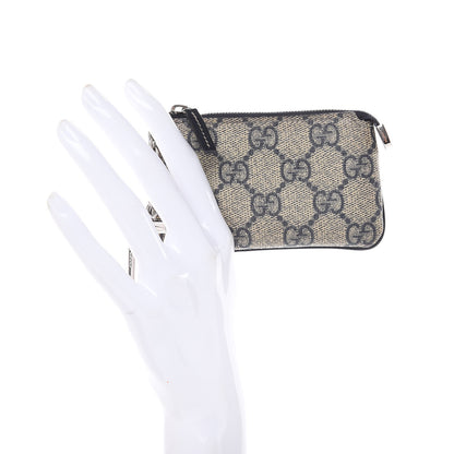 Gucci GG Supreme Monogram Key Case Beige Blue 2 of 8