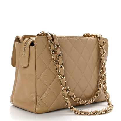 Chanel Caviar Quilted Camera Case Beige 3 of 9