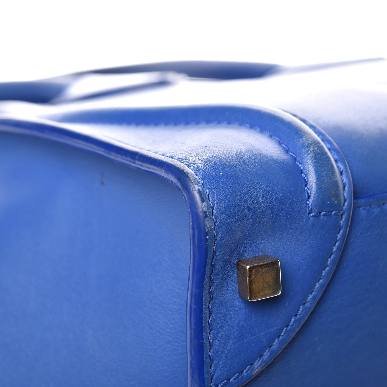 Celine Smooth Calfskin Mini Luggage Royal Blue 13 of 31