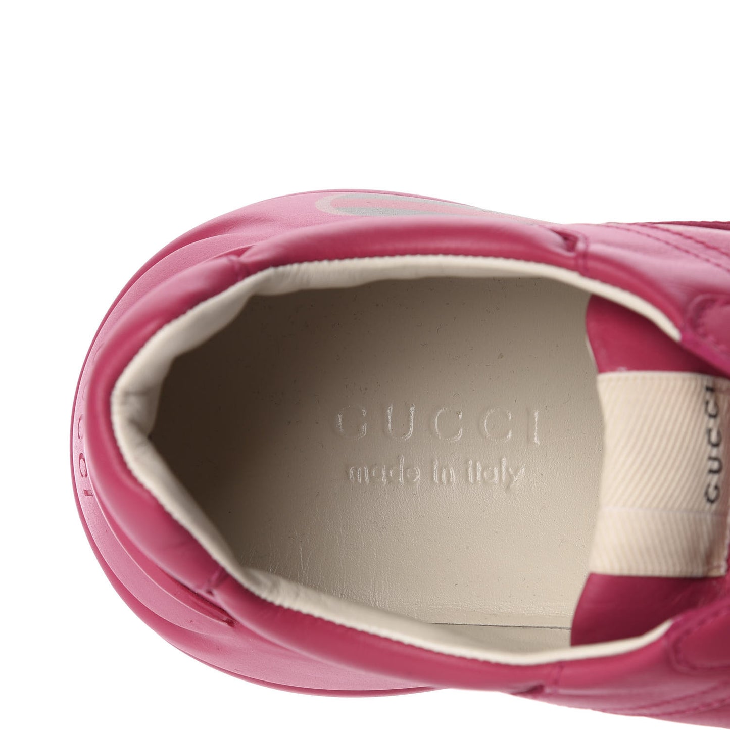 Calfskin Logo Mens Rhyton Sneakers 8.5 Box Pink