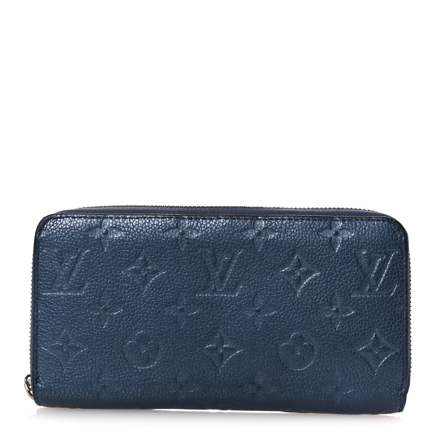 Louis Vuitton Metallic Empreinte Monogram Zippy Wallet Navy Nacre 1 of 10