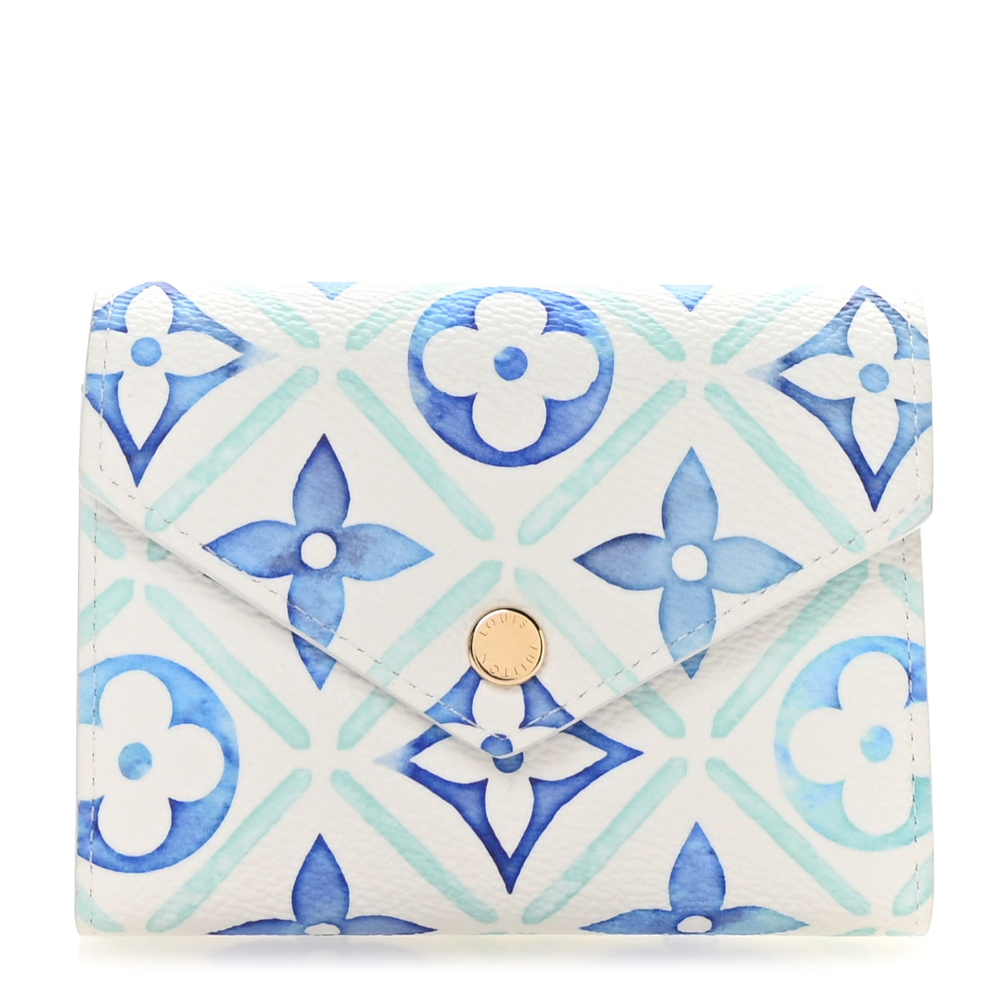 Monogram Tiles By The Pool Victorine Wallet Blue