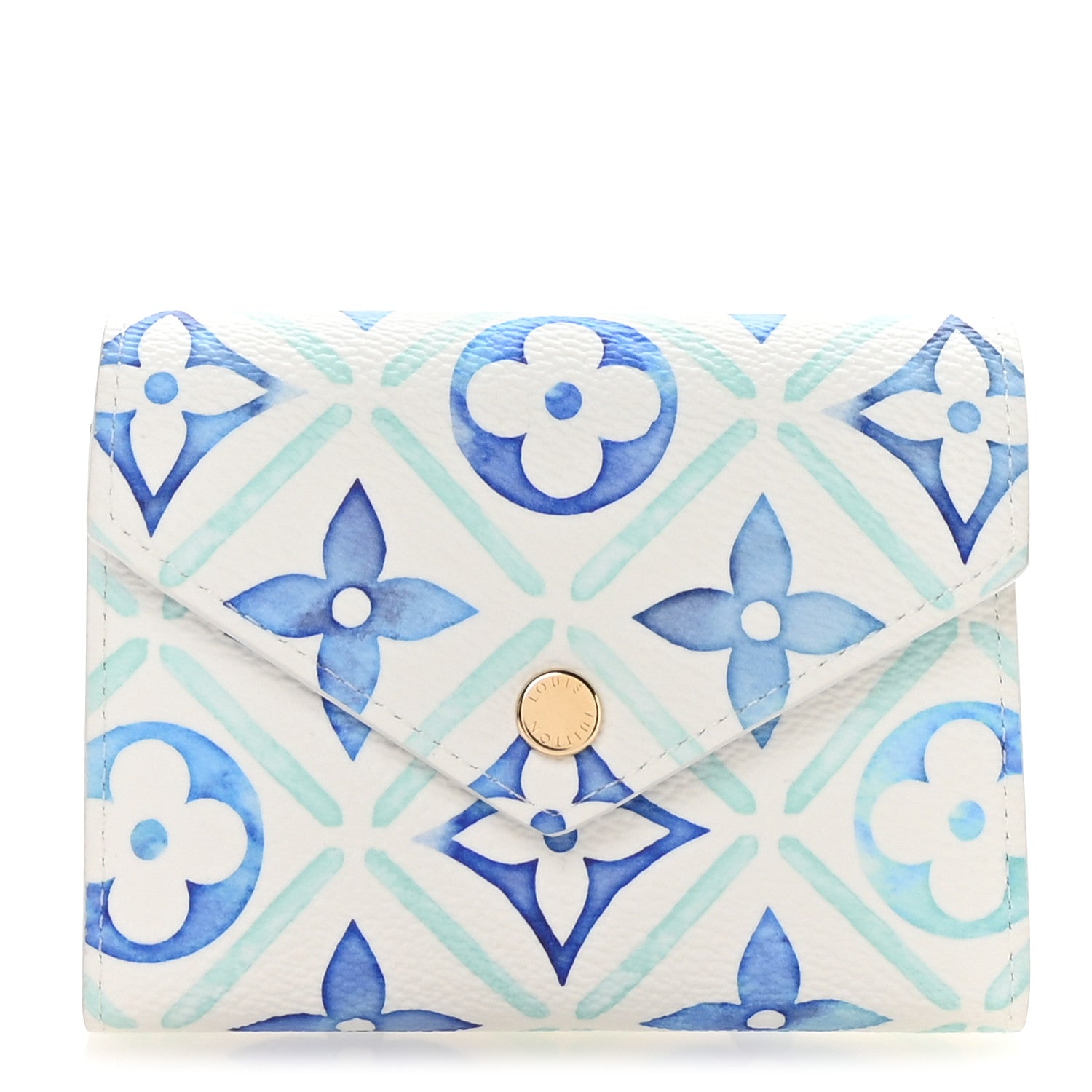 Louis Vuitton Monogram Tiles By The Pool Victorine Wallet Blue 1 of 6