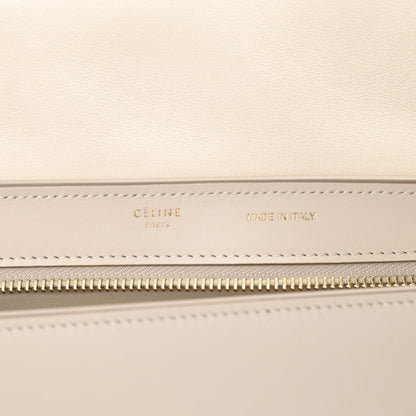 Celine Textured Calfskin Suede Small Tri-Color Trapeze Black 6 of 13