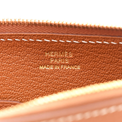 Hermes Evercolor Chaine d'Ancre Zipengo Pochette To Go Gold 5 of 10