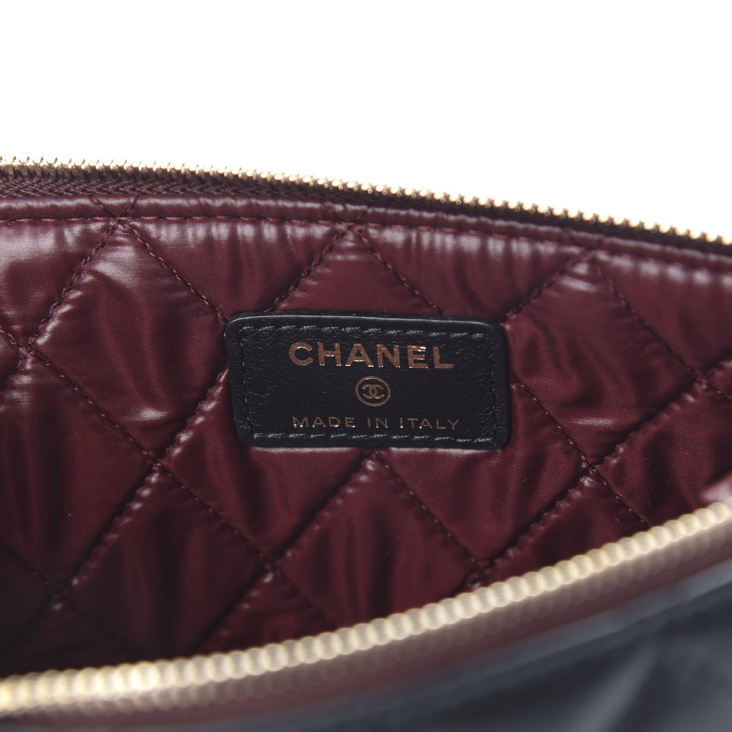 Chanel Lambskin Quilted Small Cosmetic Case Black 6 of 7