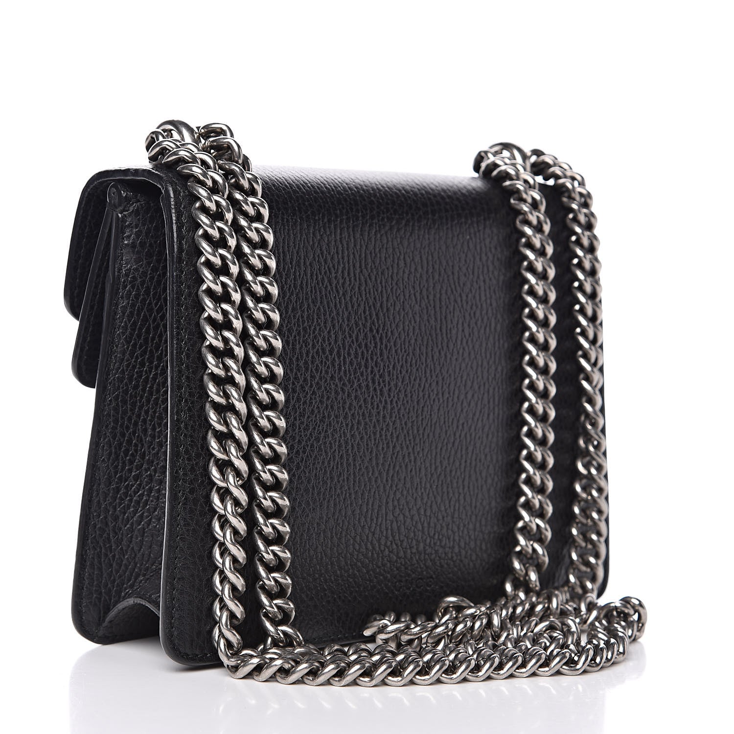 Gucci Calfskin Mini Dionysus Shoulder Bag Black 3 of 12