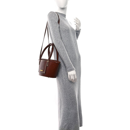 Jacquemus Weave Embossed Calfskin Le Petit Panier Soli Cuir 2 of 9
