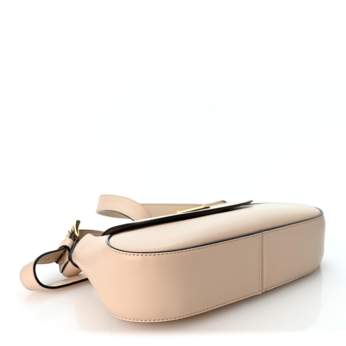 City Calf Flap Shoulder Bag Travertino