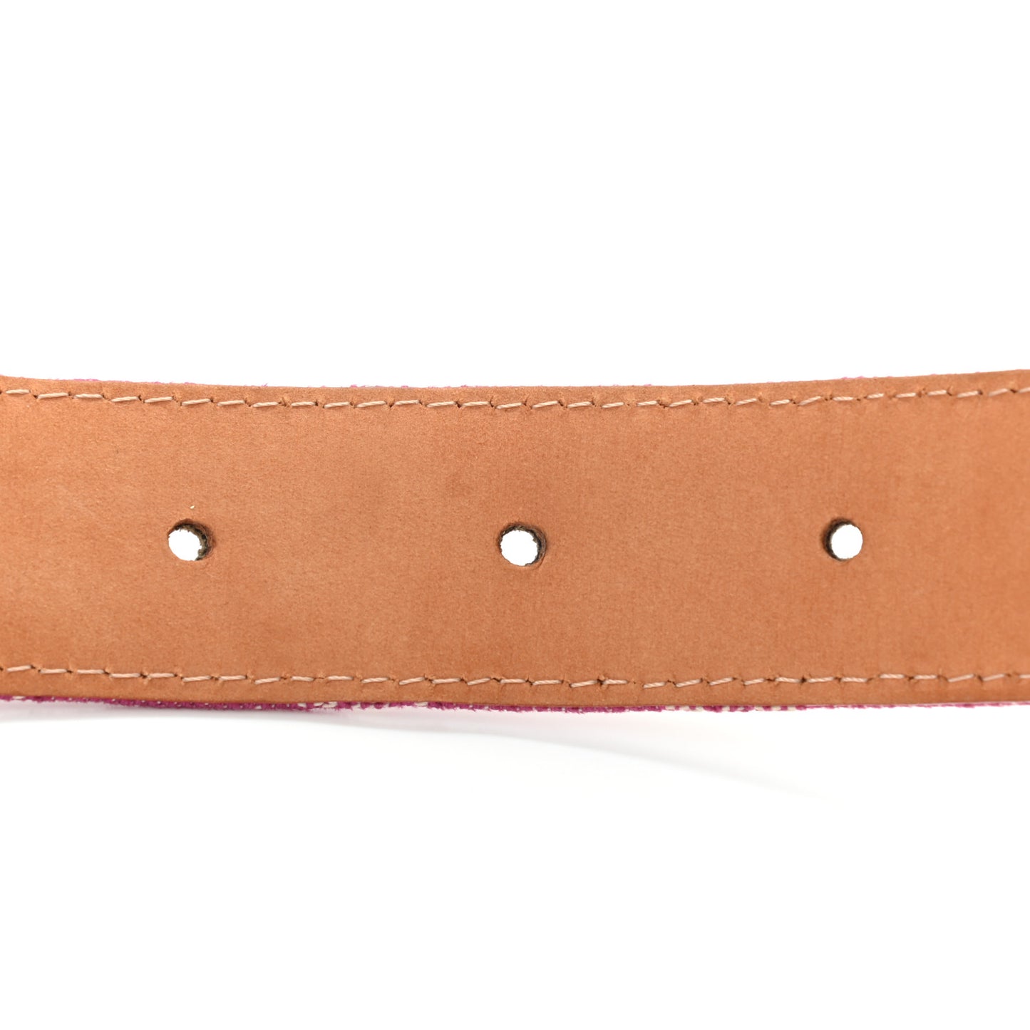 Denim Monogram Belt 80 32 Fuchsia