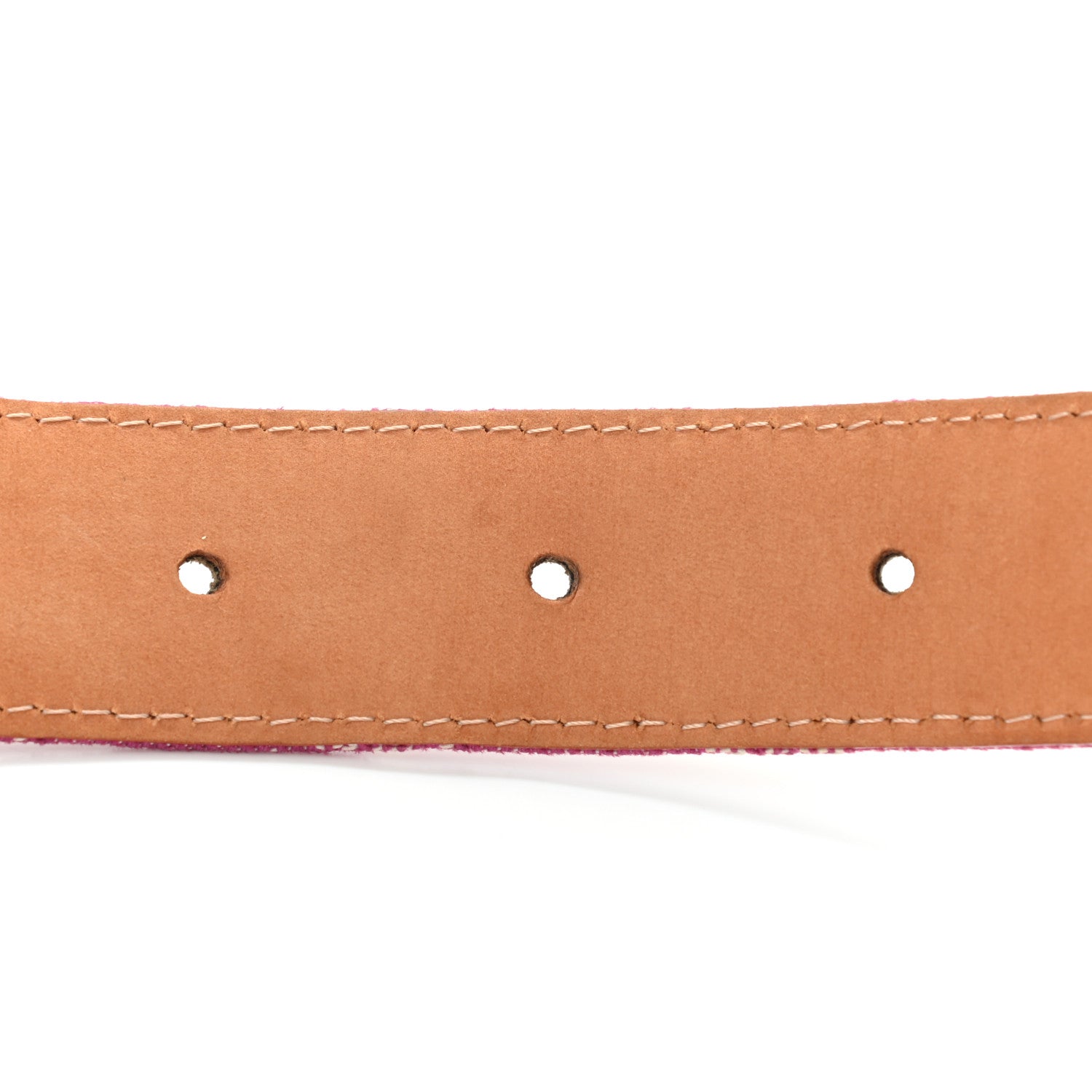 Louis Vuitton Denim Monogram Belt 80 32 Fuchsia 4 of 9