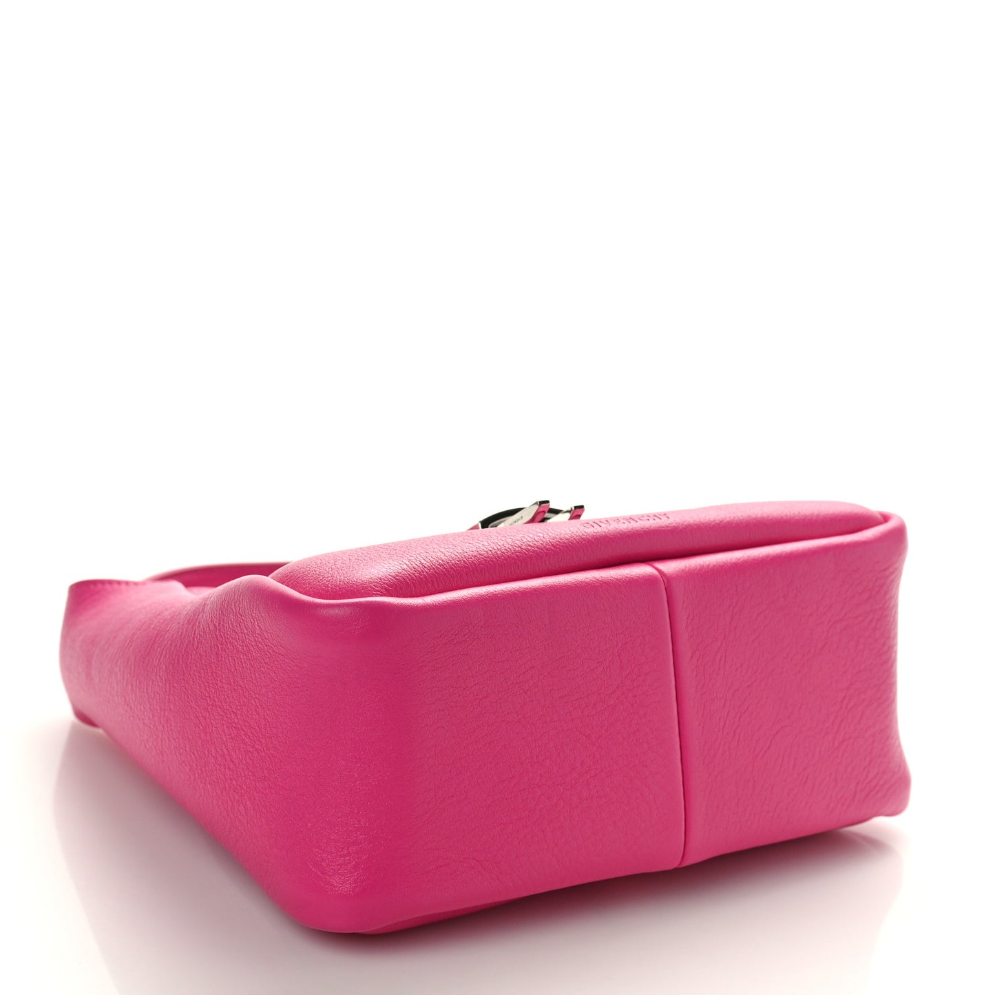 Grained Calfskin Mini G-Lock Hobo Neon Pink