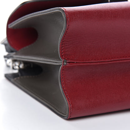 Fendi Vitello Elite Monster Mini Demi Jour Shoulder Bag Ribes Grigio Polvere Carbone 10 of 12