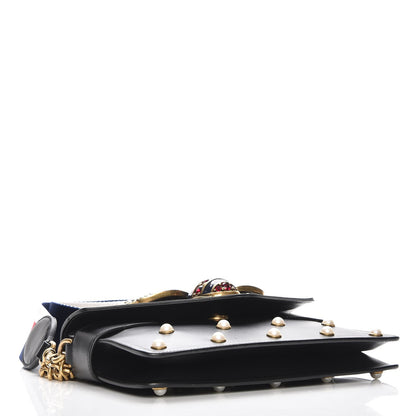 Gucci Nappa Pearl Studded Mini Queen Margaret Broadway Shoulder Bag Black 6 of 10