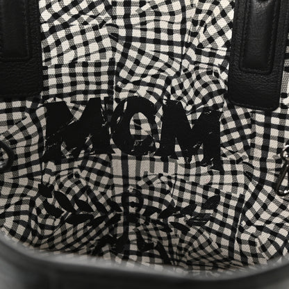 MCM Visetos Medium Liz Reversible Shopper Tote Black 10 of 12