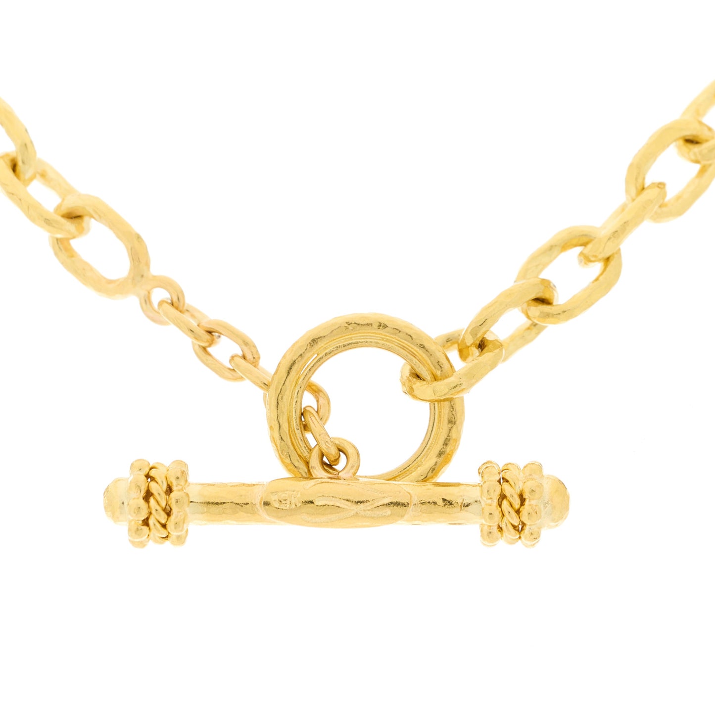19K Yellow Gold Link Necklace