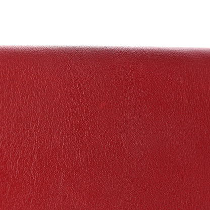 Saint Laurent Calfskin Monogram Large Belle De Jour Clutch Red 8 of 13