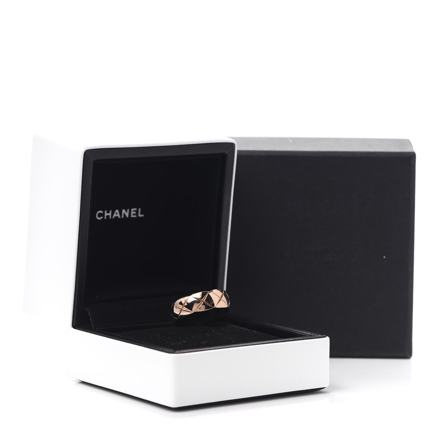 Chanel 18K Beige Gold Small Coco Crush Ring 52 6 7 of 7