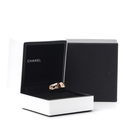 Chanel 18K Beige Gold Small Coco Crush Ring 52 6 7 of 7