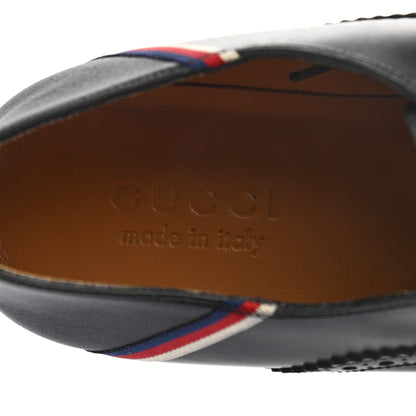Gucci X SEGA Calfskin Mens Loafers 8 Black 7 of 8