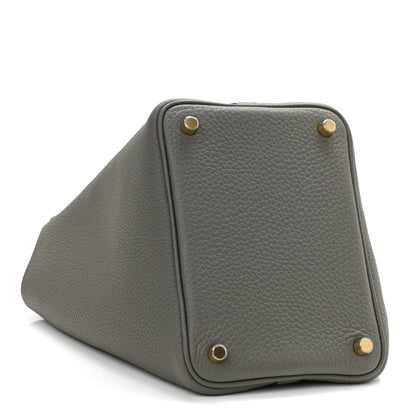 Hermes Taurillon Clemence Picotin Lock 18 PM Gris Meyer 4 of 8