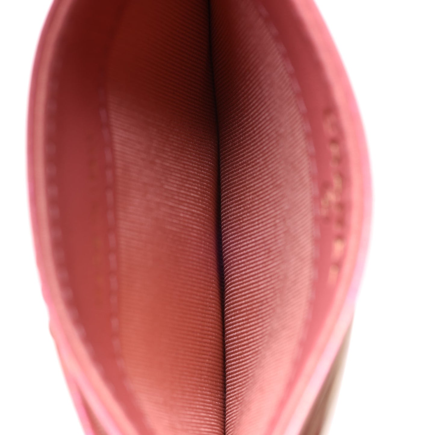 Iridescent Calfskin Quilted Chanel 19 Card Holder Pink