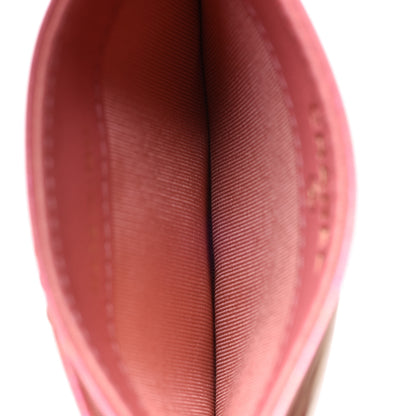 Chanel Iridescent Calfskin Quilted Chanel 19 Card Holder Pink 5 of 9